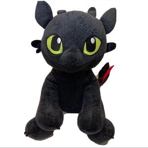 TOOTHLESS How to Train Your Dragon Plush 13" Black Build A Bear 2019 Stuffed